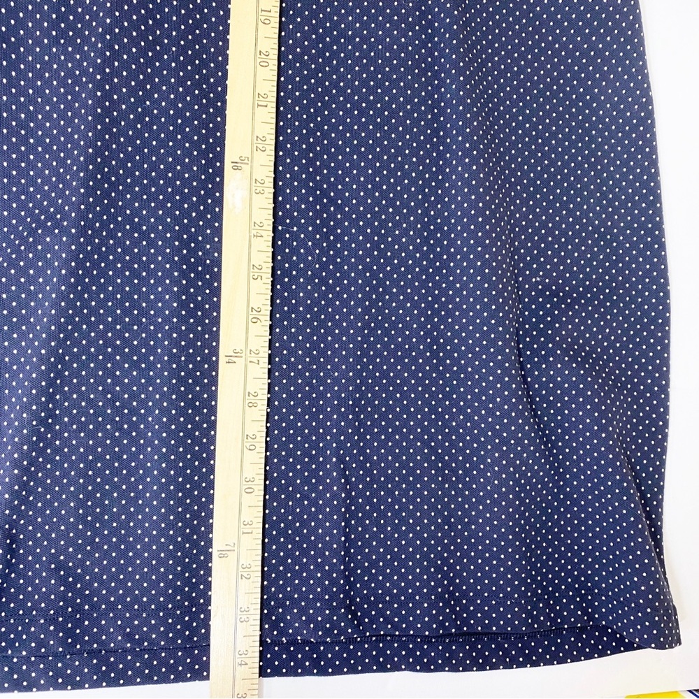 Talbots Navy Polka Dot Polo Dress Summer Cute Dress Casual Church S - Picture 10 of 10